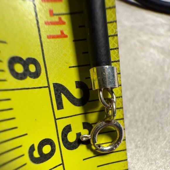 23" Black Cord Necklace - Unisex | 925 Silver
Clasp Minimalist Great for Men - Picture 5 of 17